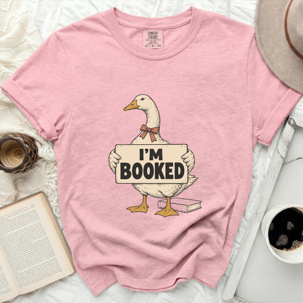 I'm Booked Goose Tee in Blossom