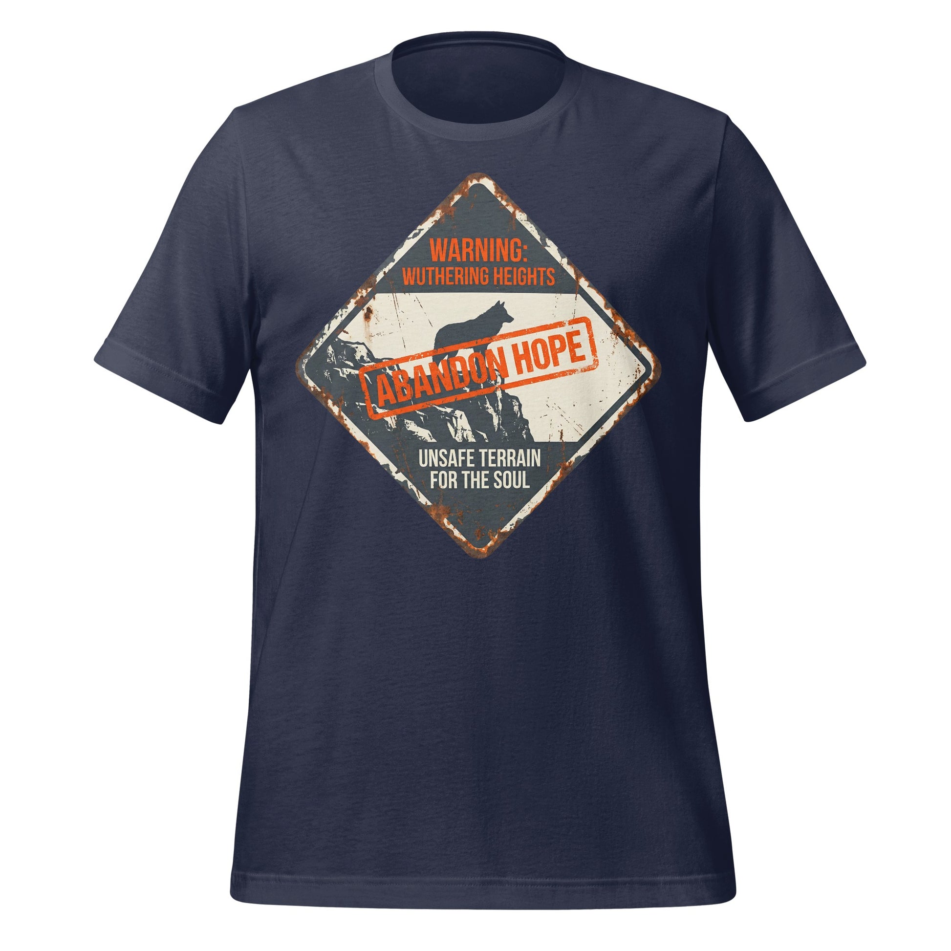 Abandon Hope Unsafe Terrain Warning Graphic T-Shirt