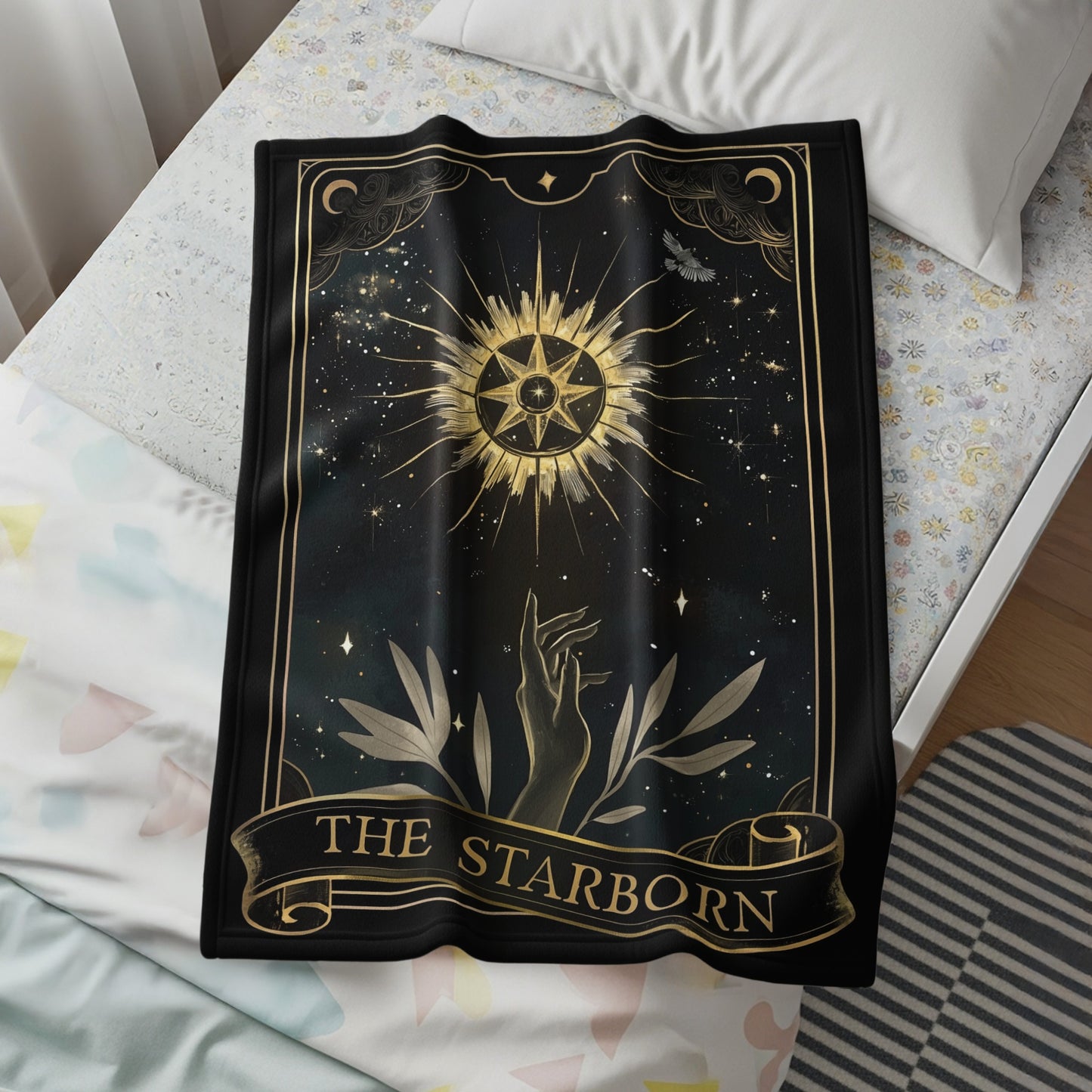 Thestarborn Celestial Design Decorative Throw Blanket