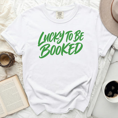Lucky To Be Booked Tee