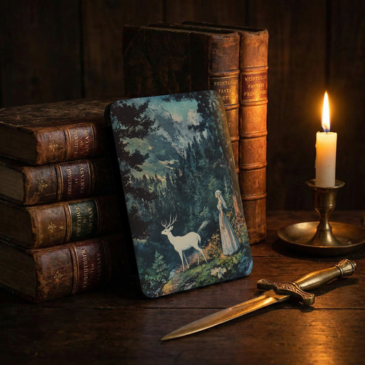 Mystic Forest FANTASY Deer Lady Mountain Landscape product type