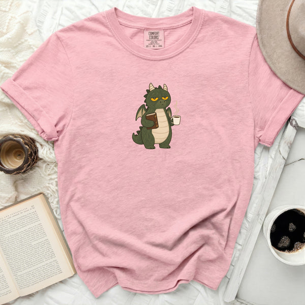 Bookish Dragon Tee in Blossom