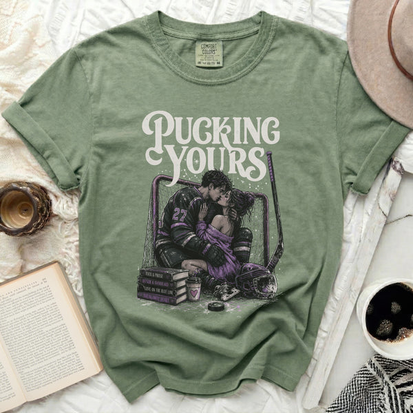 Pucking Yours Tee in Moss