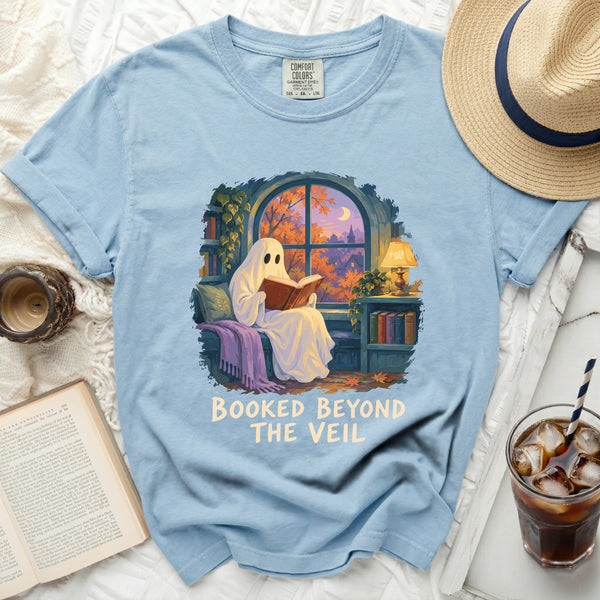 Booked Beyond Veil Tee in Chambray