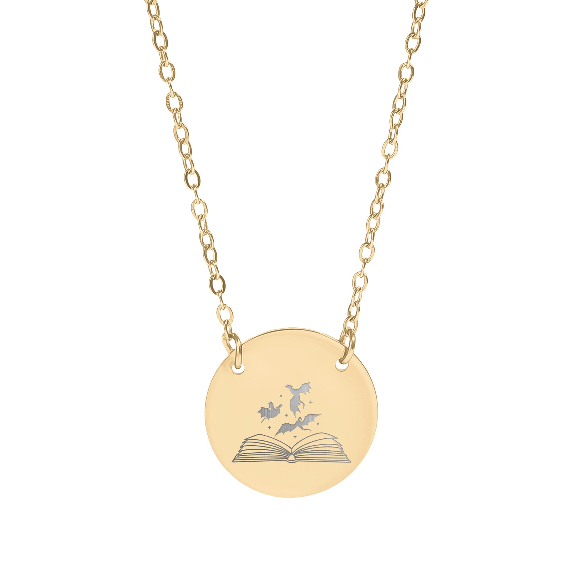 Charming Necklace with Whale and Book Design Pendant