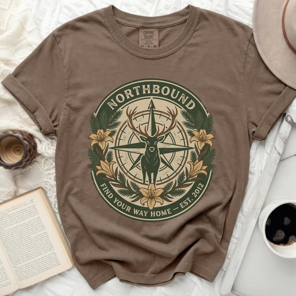 Northbound Deer Tee in Espresso