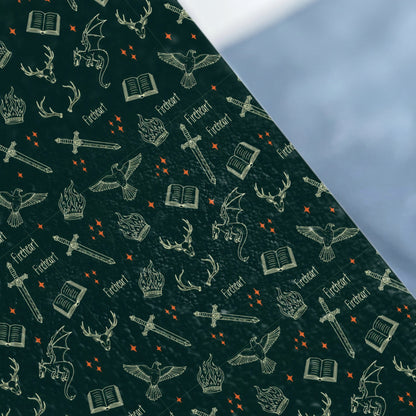 Fireheart Fantasy Dragon Deer Sword Book Stars product type