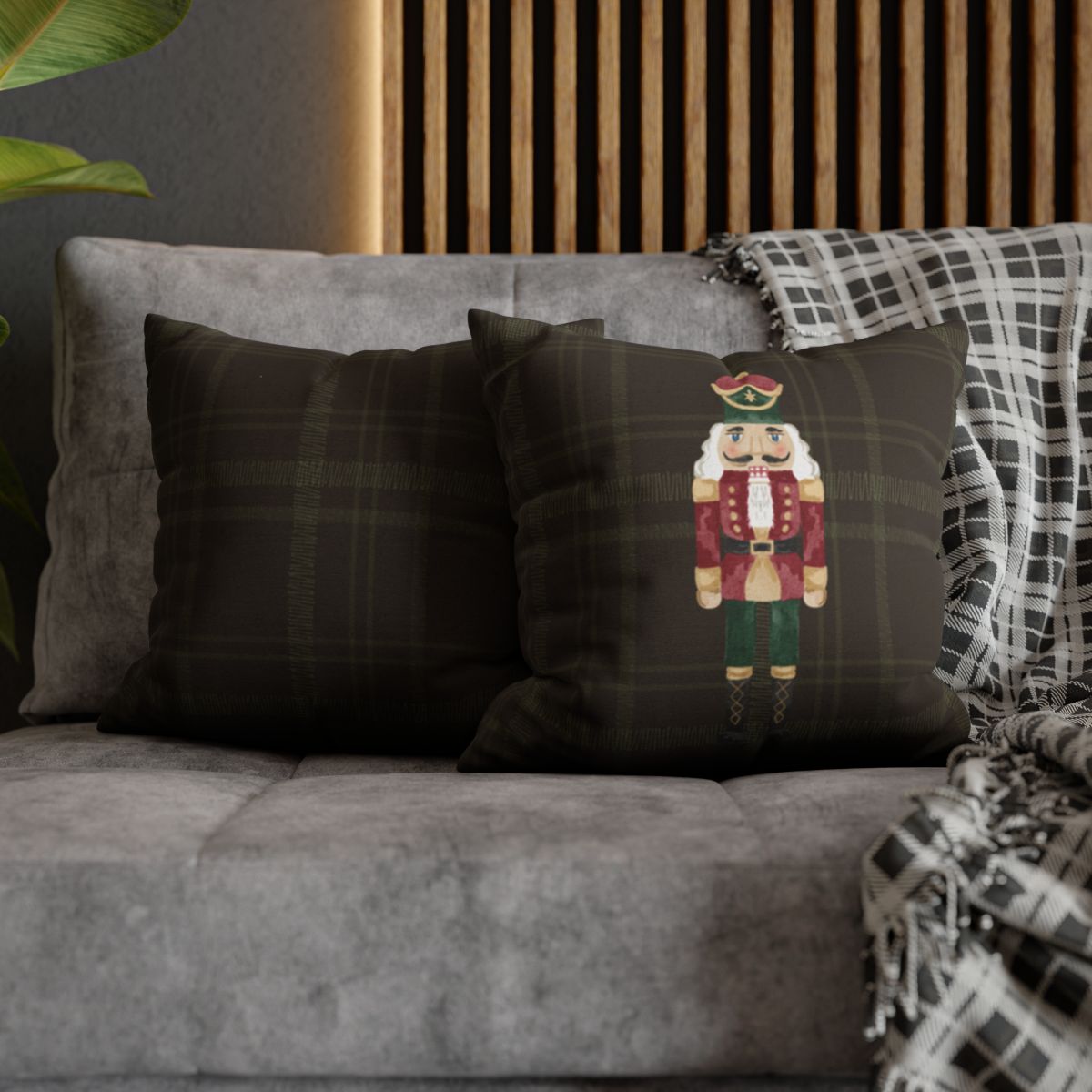 Nutcracker Design Decorative Cushions for a Cozy Living Room