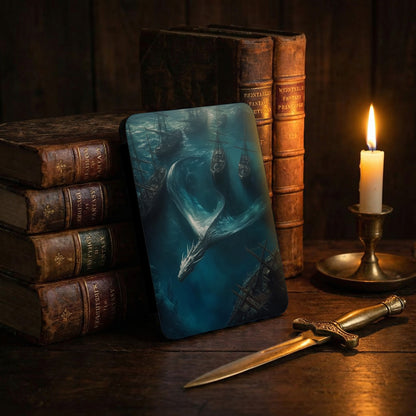 Deep Sea Dragon Ancient Ships Fantasy Art product type