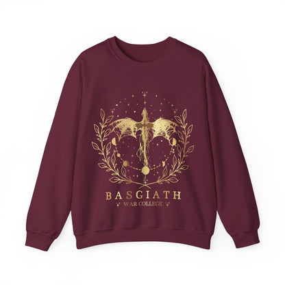 Fourth Wing "Basgiath War College" Dragon Sweatshirt - MagicMerchEmporium