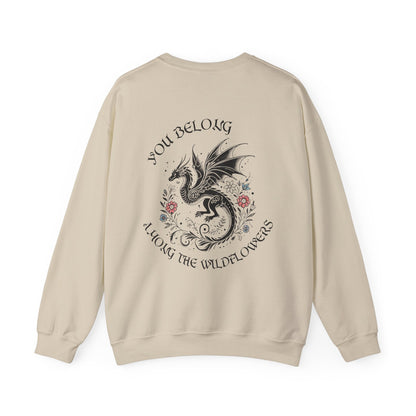 "You Belong Among the Wildflowers" Manon Blackbeak Sweatshirt - MagicMerchEmporium