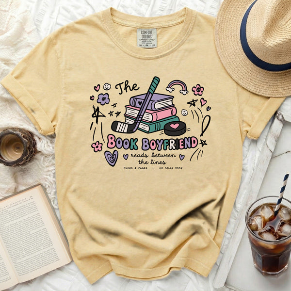 The Book Boyfriend Tee in Butter
