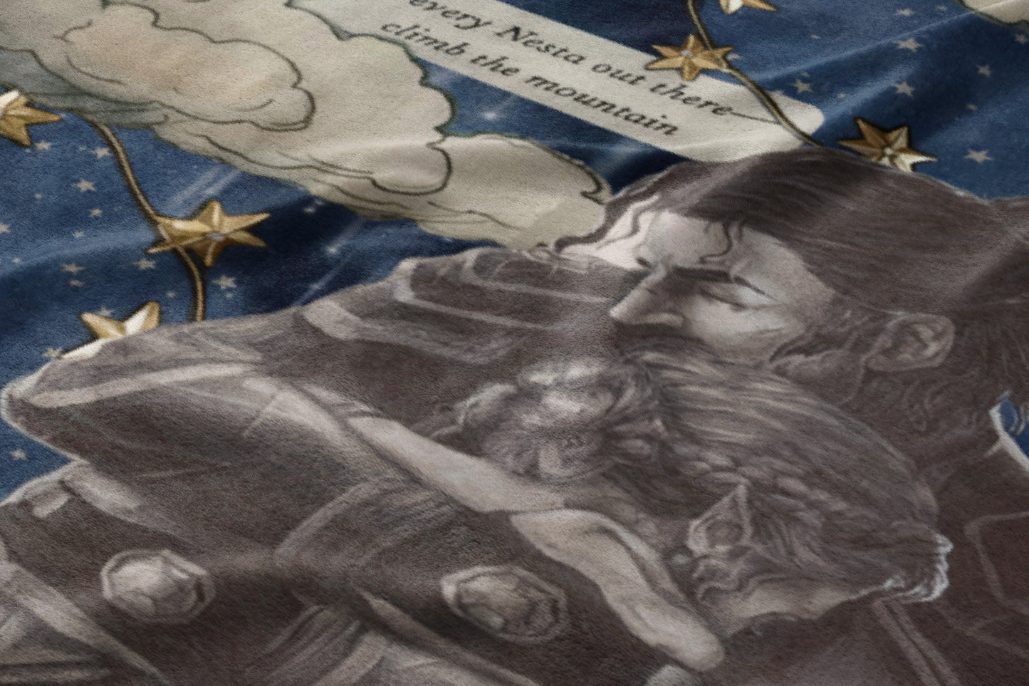 Embrace Under the Stars Graphic Print Blanket