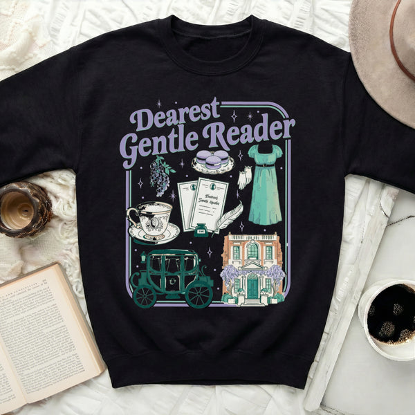 Dearest  Reader Sweatshirt in Black
