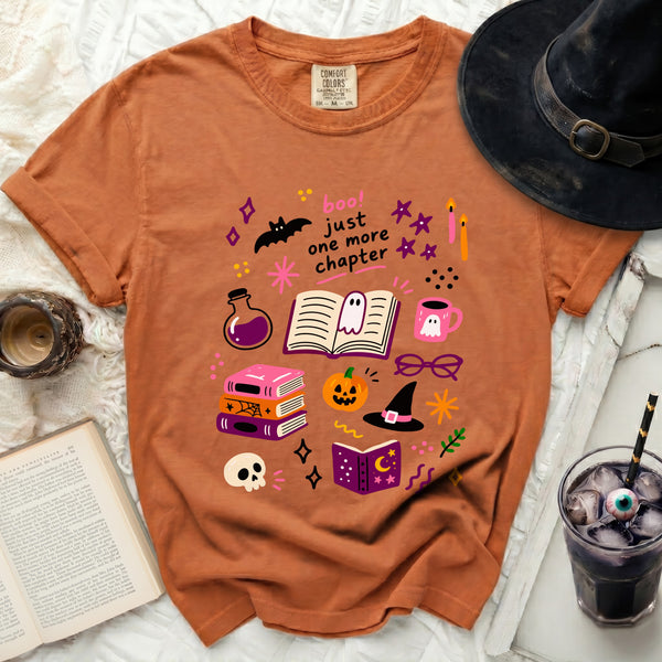 Cozy Chapter Halloween Tee in Yam