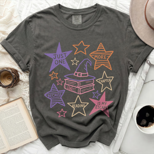 Witchy Books Tee in Pepper