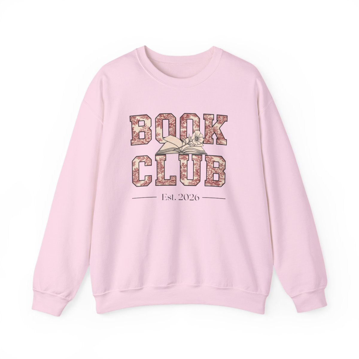Cozy Pink Book Club Est 2026 Sweatshirt Product