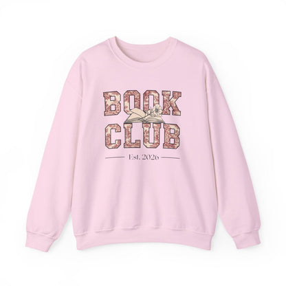 Cozy Pink Book Club Est 2026 Sweatshirt Product