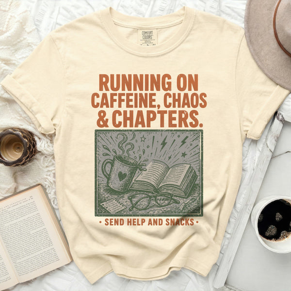 Running on Chapters Tee in Ivory