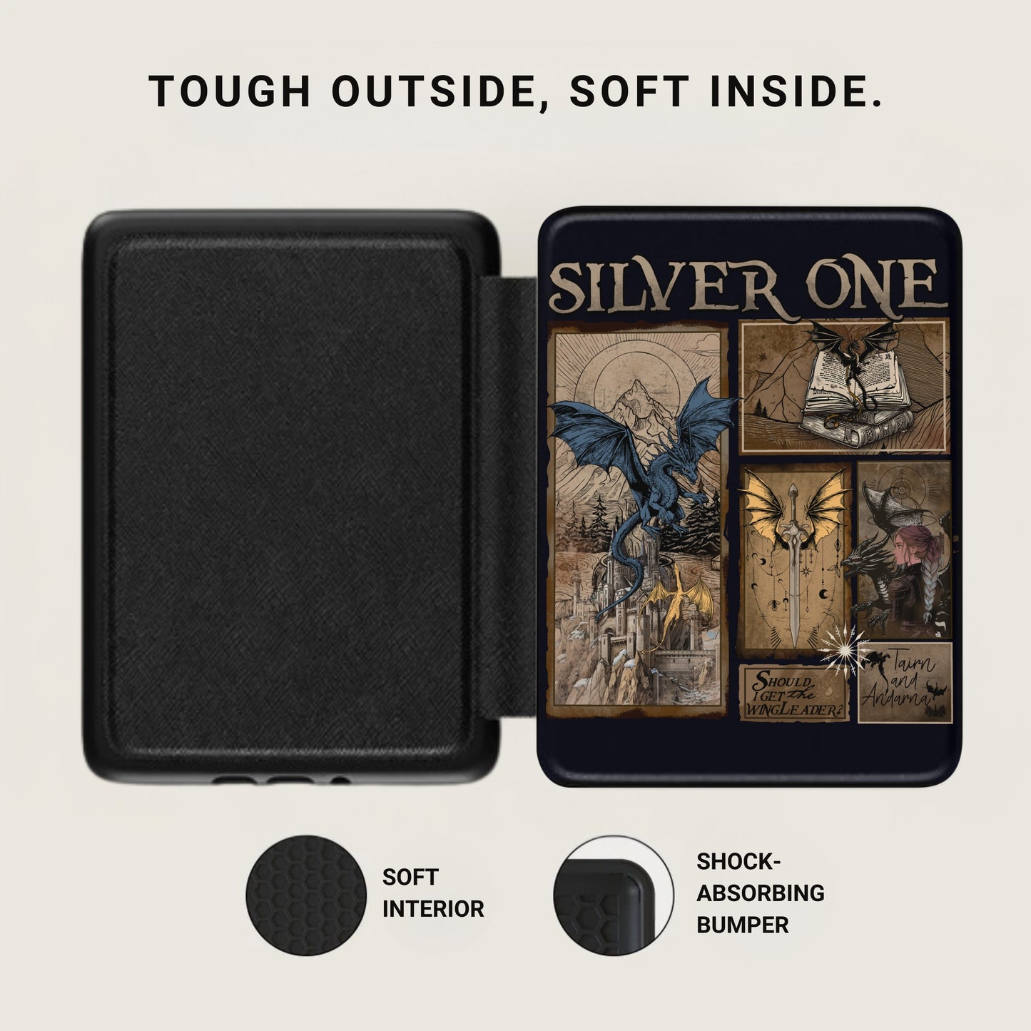 TOUGH OUTSIDE SOFT INSIDE SILVER ONE SOFT INTERIOR product