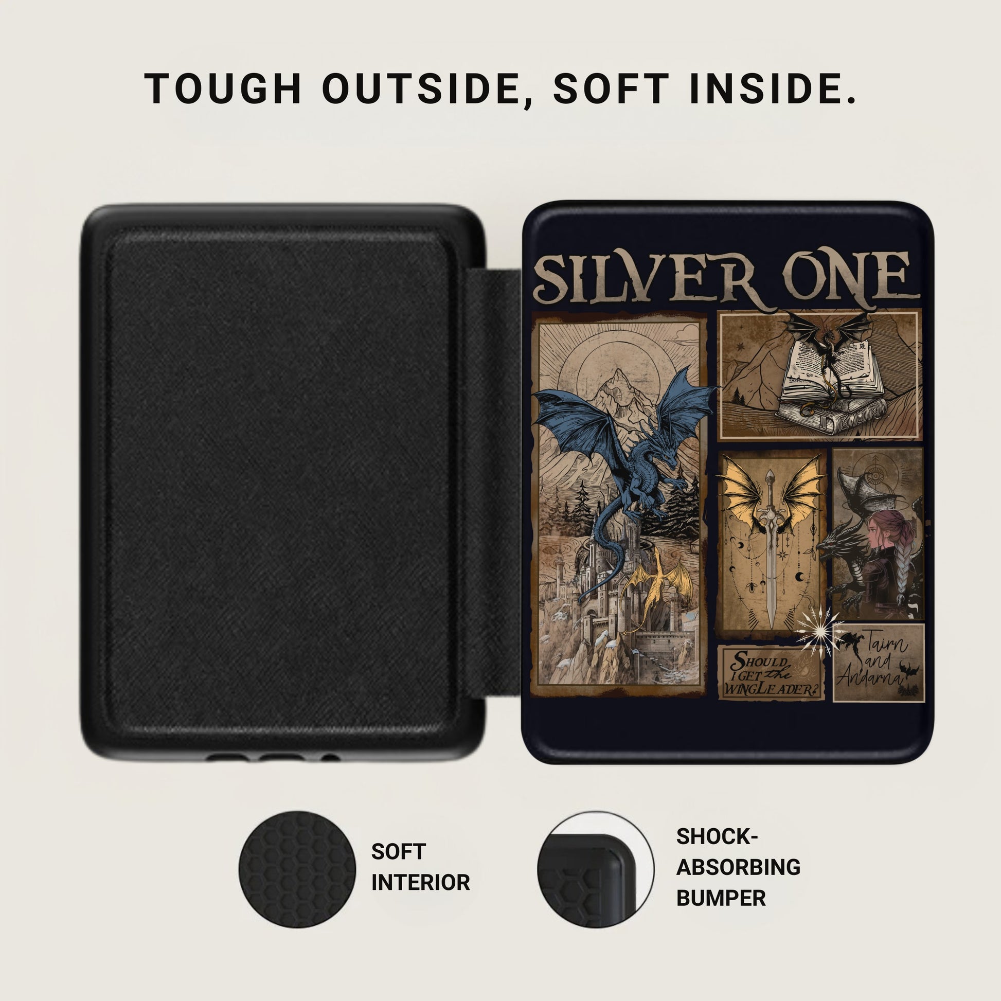 TOUGH OUTSIDE SOFT INSIDE SILVER ONE SOFT INTERIOR product