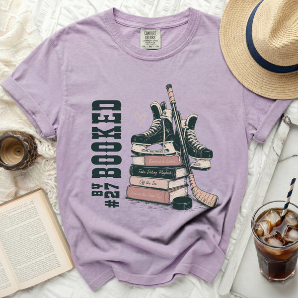 Booked for Hockey Romance Tee in Orchid