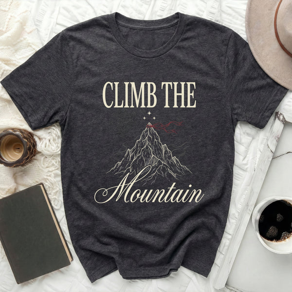 Flowing Peak Mountain Tee in Dark Grey Heather