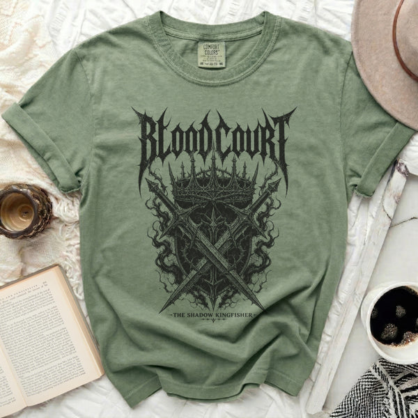 The Shadow Kingfisher Tee in Moss