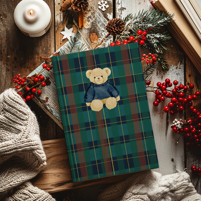 Adorable Teddy Bear Plaid Cover Journal Product