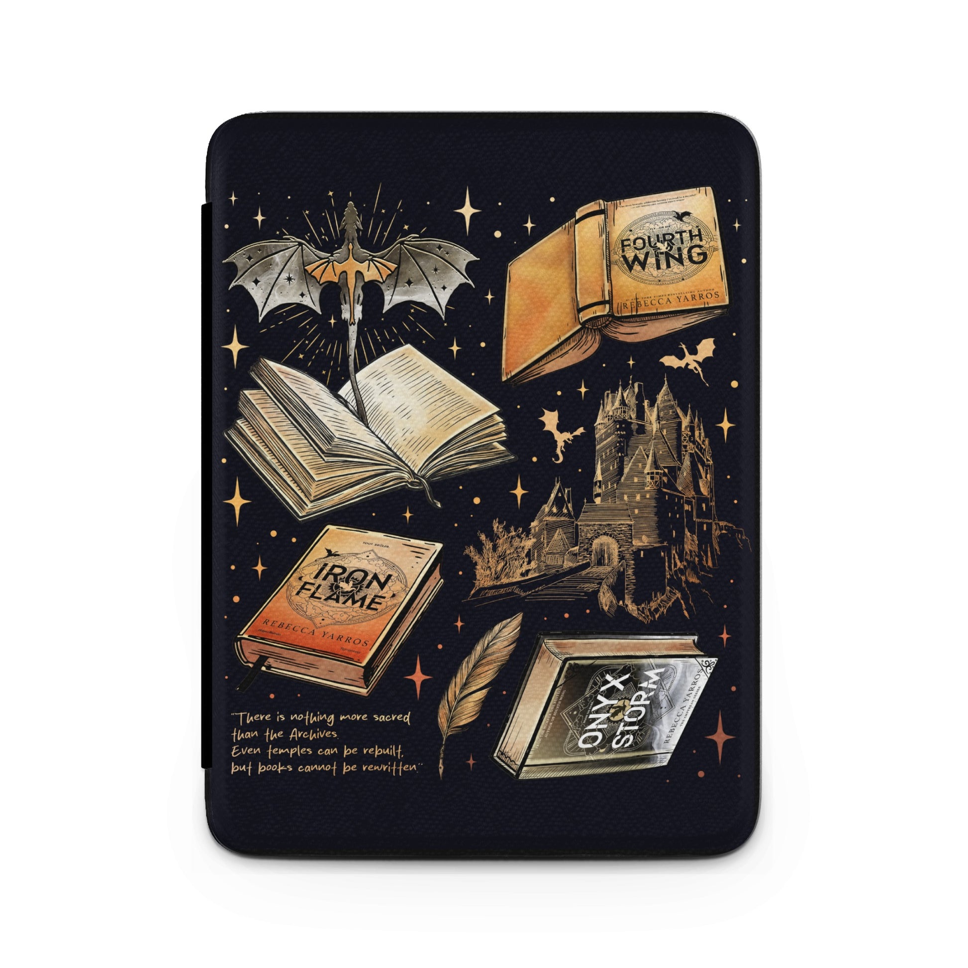 Fourth Wing Iron Flame Onyx Storm Dragons Castle Books product type