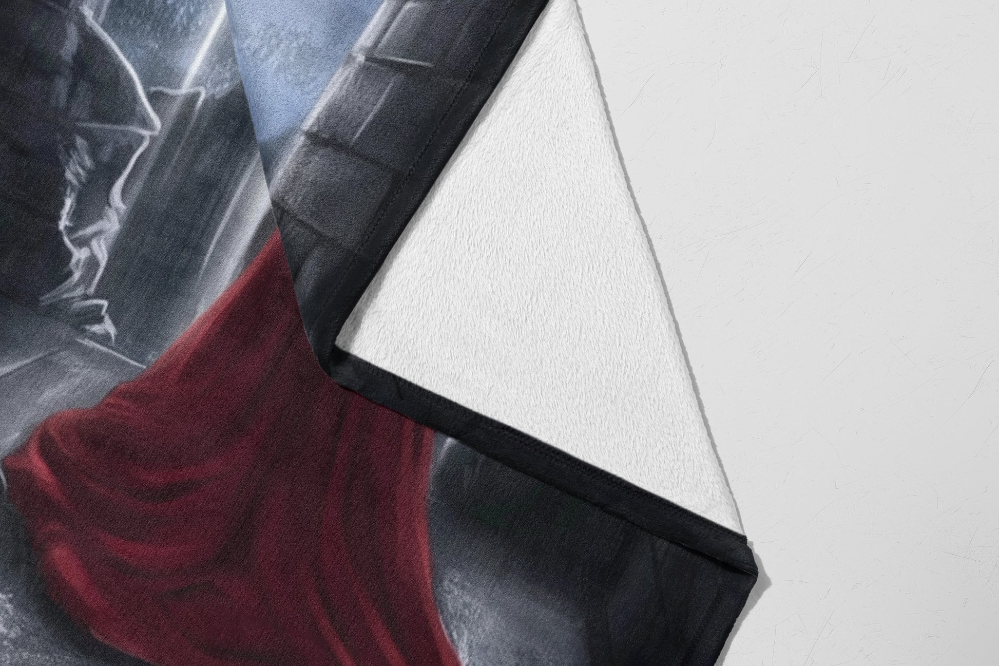 Fantasy Castle Scene with Red Cloak Blanket Product