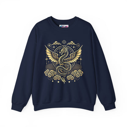 Golden Fourth Wing Dragon Sweatshirt