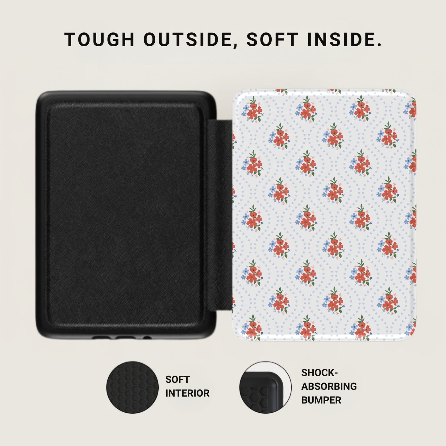 Shock Absorbing Bumper Case with Soft Interior Design