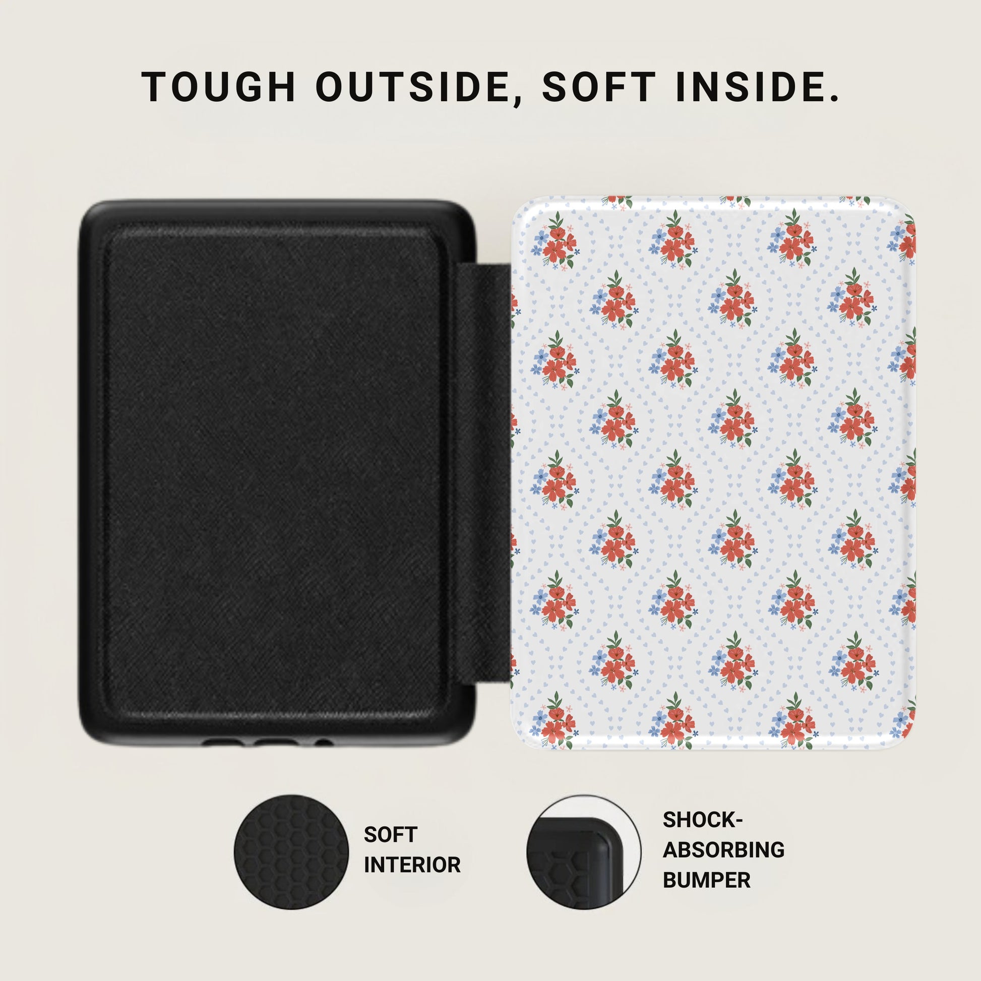 Shock Absorbing Bumper Case with Soft Interior Design