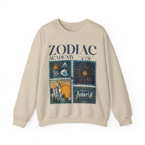 Zodiac Academy - Solaria Stamps Sweatshirt in Sand