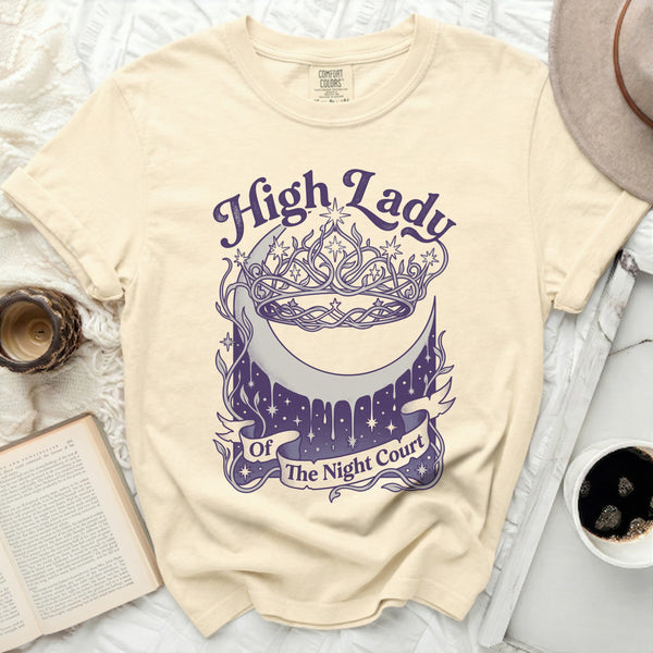 Night Court High Lady Tee in Ivory