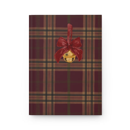 Holiday Jingle Bell Plaid Design Notebook