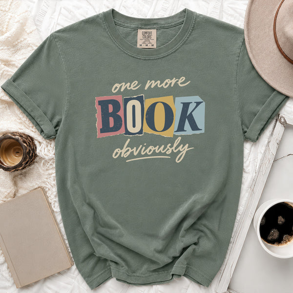 One More Book Tee in Moss