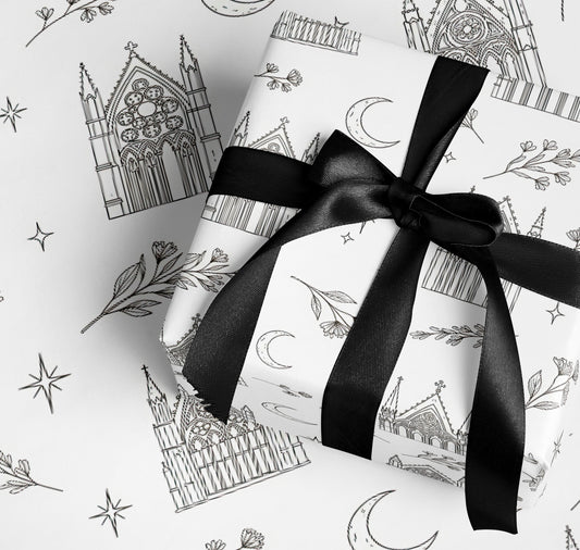 Elegant Gothic Cathedral and Moon Design Product