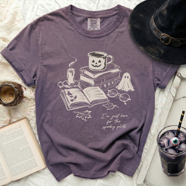 Spooky Plots Tee in Grape