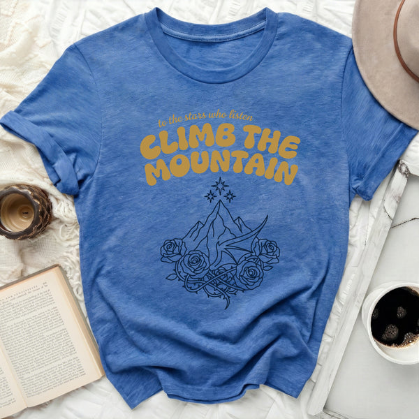 Starlit Petal Ascent Tee in Heather True Royal