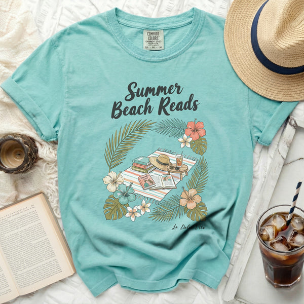 Summer Beach Reads Tropical Tee in Island Reef