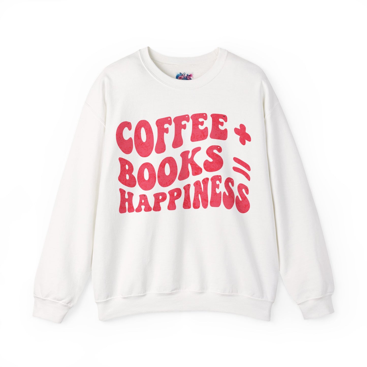 "Coffee + Books = Happiness" Sweatshirt - MagicMerchEmporium
