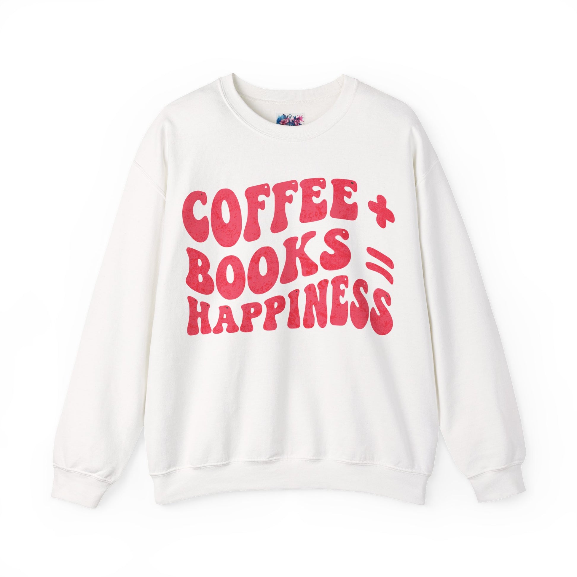 "Coffee + Books = Happiness" Sweatshirt - MagicMerchEmporium