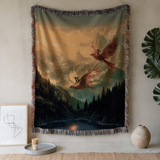 Nesryn & Sartaq Throne of Glass Woven Blanket