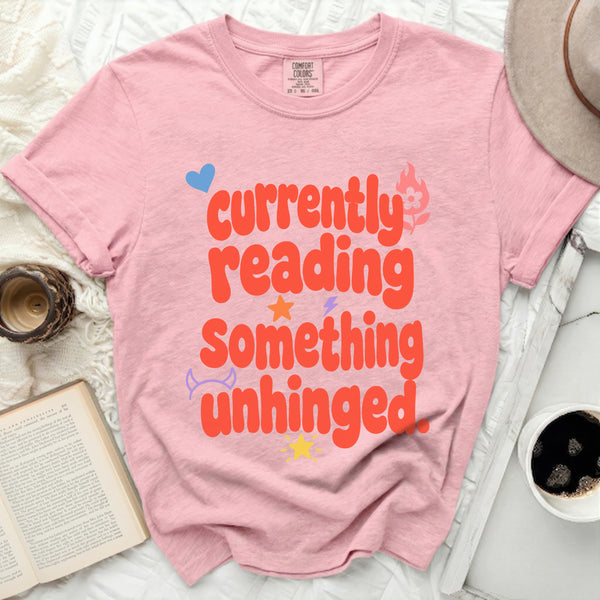 Currently Reading Unhinged Tee in Blossom