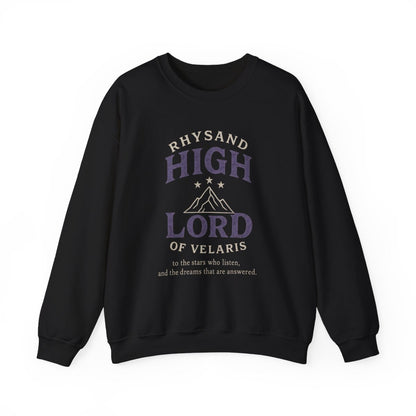 Rhysand High Lord of Velaris Sweatshirt for Fantasy Fans