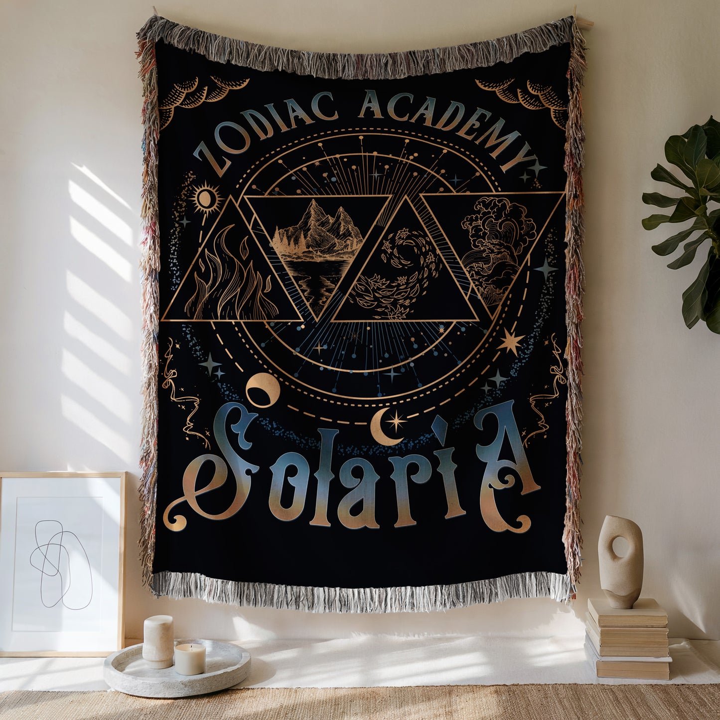 Blue Zodiac Academy Solaria Blanket