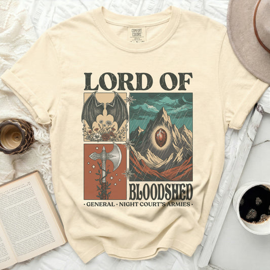 Lord of Bloodshed: General Night Court's Armies t-shirt graphic.