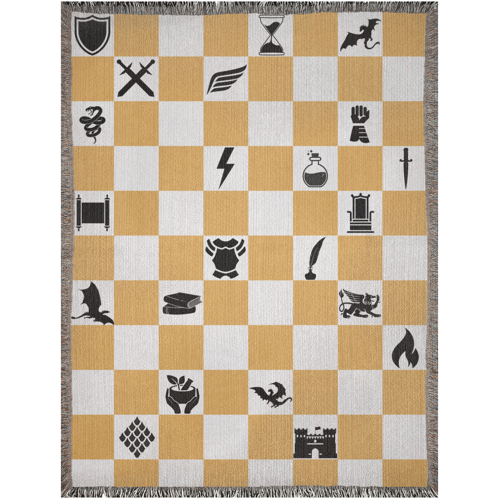 Fourth Wing Dragon Rider Blanket - Chessboard Edition ♟️🐉